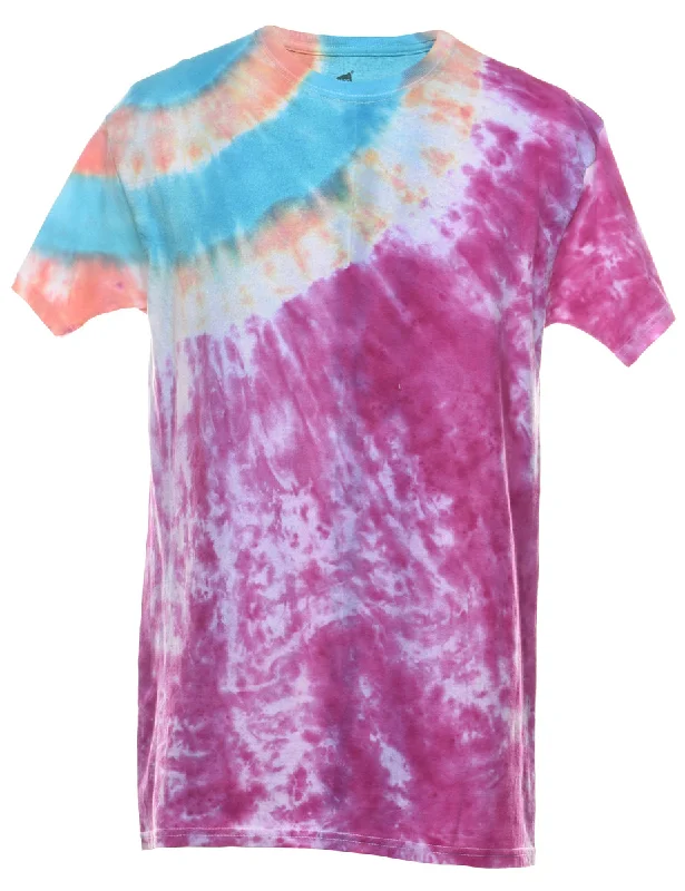 Multi-colour Tie Dye T-shirt - M